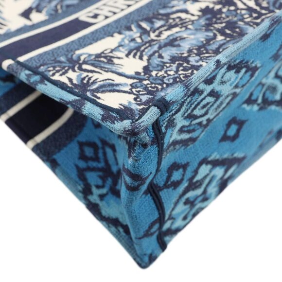 Christian Dior  Book Large Dioriviera Toile De Jouy Tote Bag Blue - Picture 7 of 12